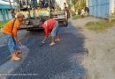 Proyek Pemeliharaan Jalan Banjarkemantren-Sidokepung Tanpa Papan Nama, Disinyalir Pekerjannya Asal Jadi
