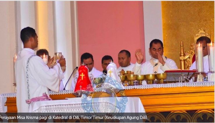 Timor-Leste: Seruan untuk Pengabdian Tanpa Pamrih pada Misa Krisma Dini
